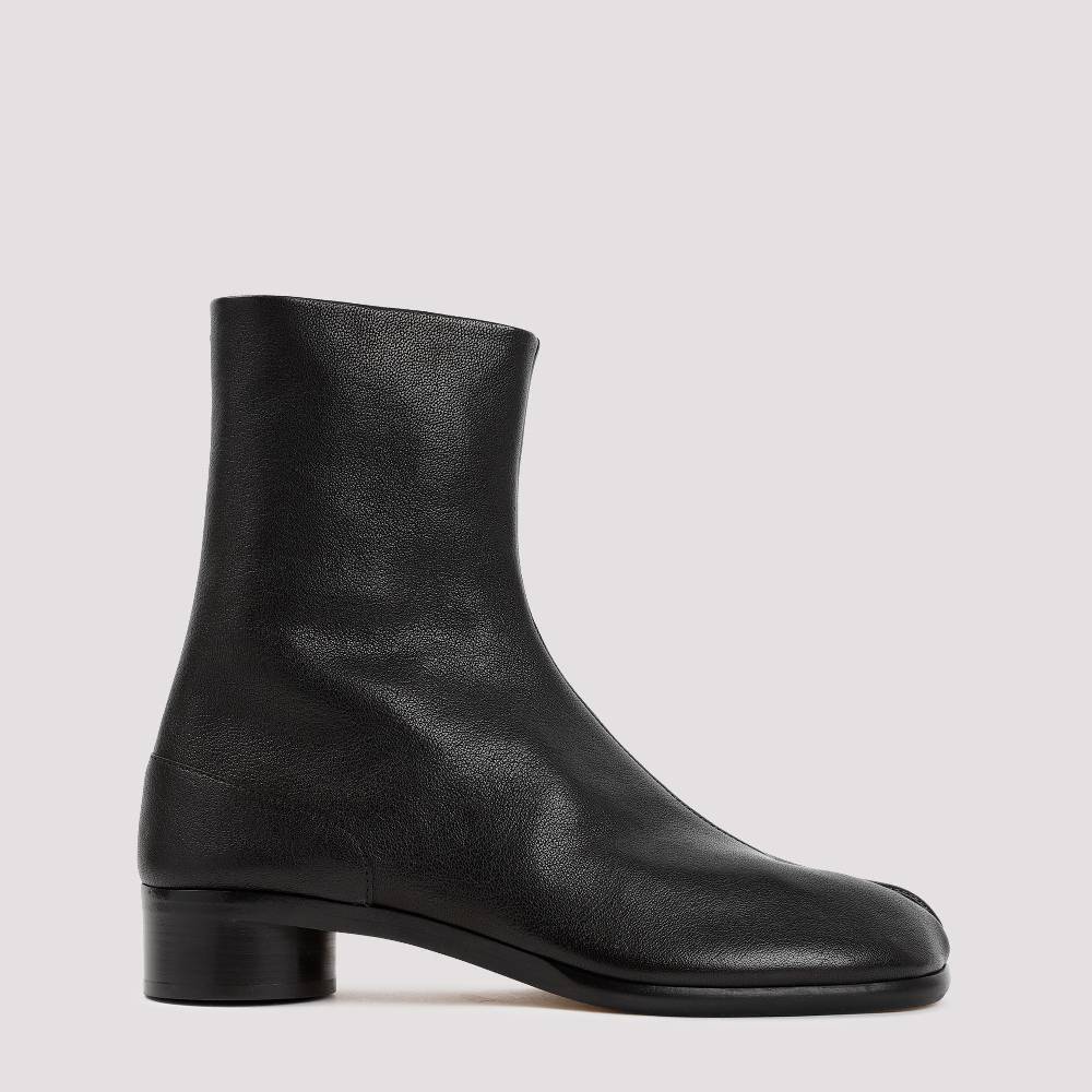 MAISON MARGIELA  Stivaletti Tabi Maison Margiela in Pelle Nera - Tacco 3cm I Più Venduti