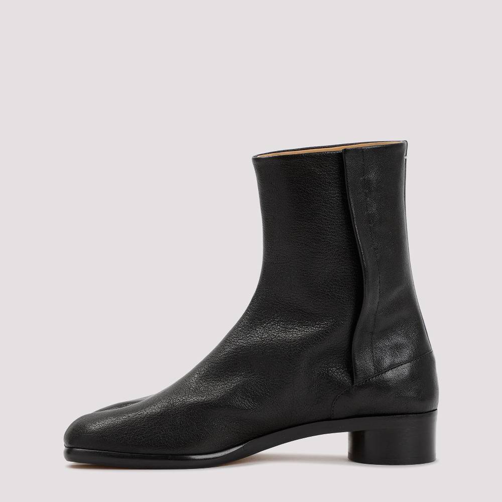 MAISON MARGIELA  Stivaletti Tabi Maison Margiela in Pelle Nera - Tacco 3cm I Più Venduti
