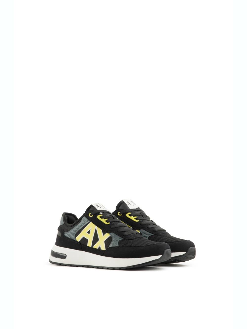 ARMANI EXCHANGE  Sneakers Uomo Armani Exchange Nero con Inserti in Camoscio Negozio