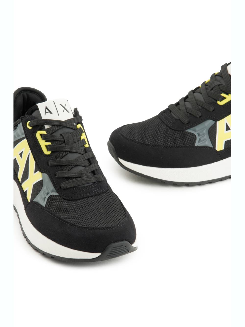 ARMANI EXCHANGE  Sneakers Uomo Armani Exchange Nero con Inserti in Camoscio Negozio