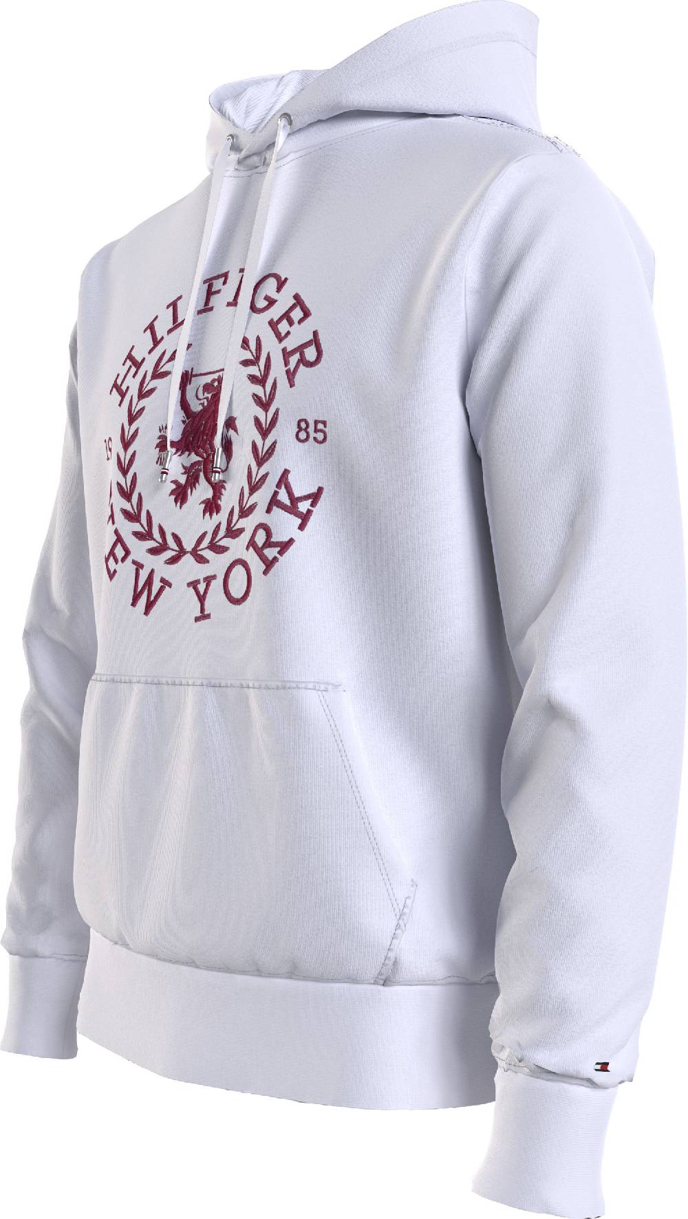 TOMMY HILFIGER  Felpa con Cappuccio Bianca in Cotone da Uomo Tommy Hilfiger Acquista Ora