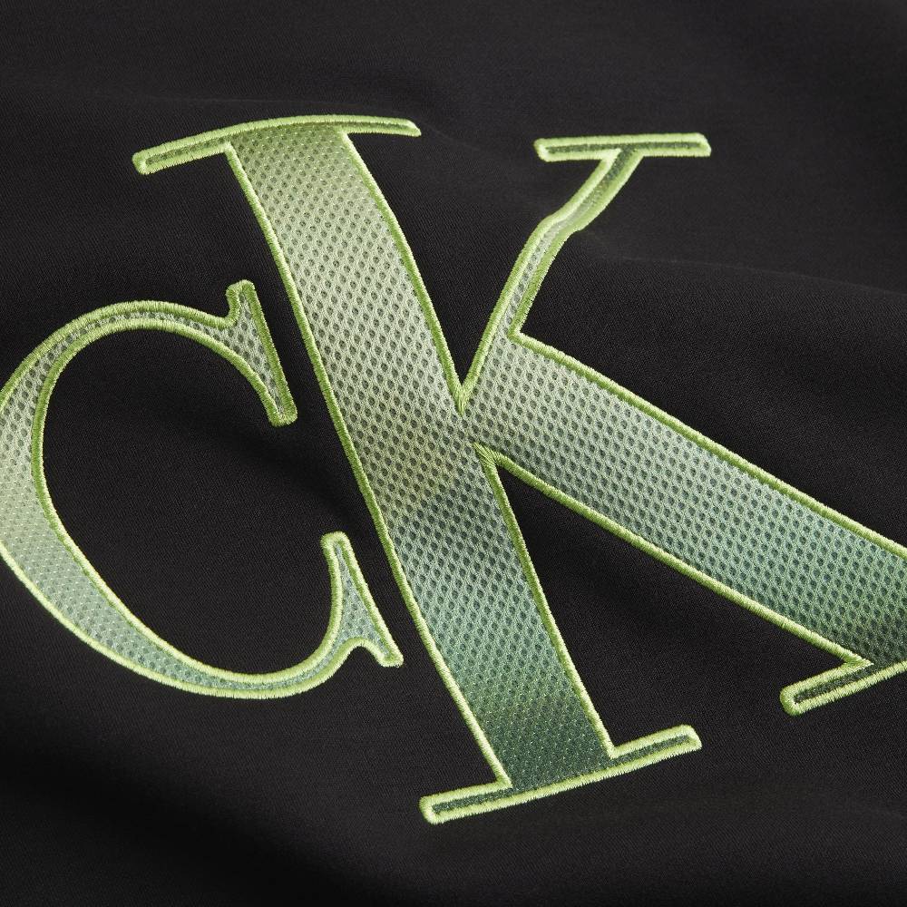 CALVIN KLEIN  Felpa Nera da Uomo Calvin Klein - 100% Poliestere Promozione Limitata