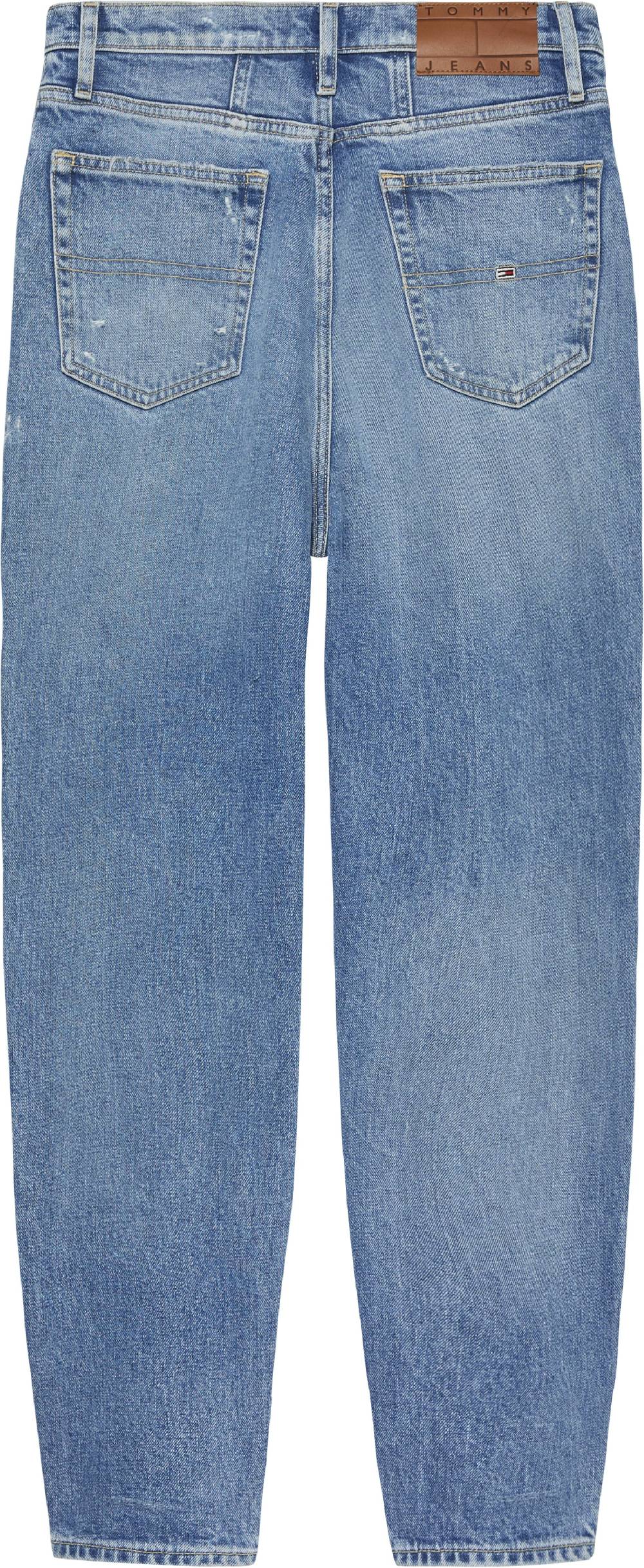 TOMMY JEANS  Jeans Mom Tommy in Cotone Elasticizzato Blu da Donna Affare Del Giorno