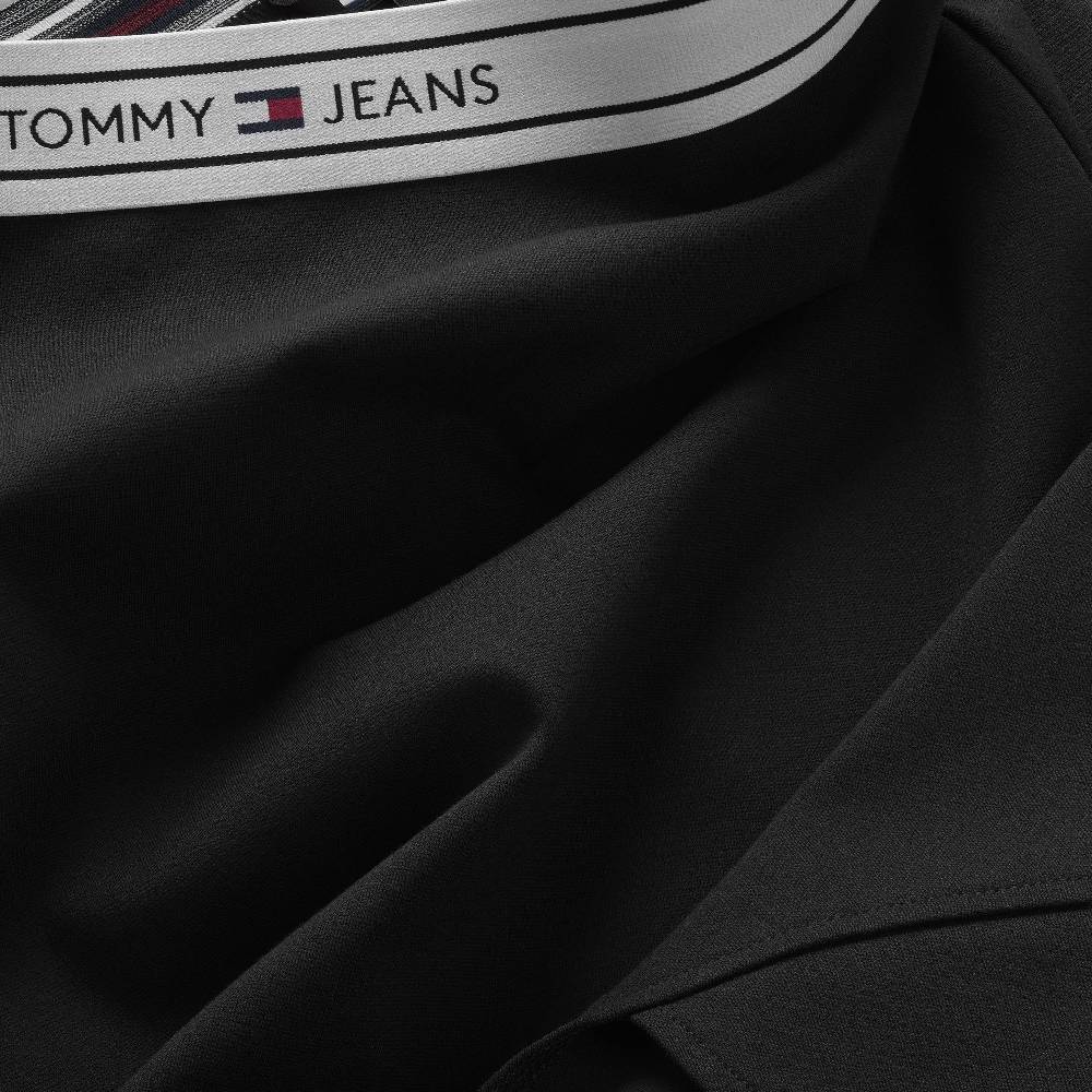 TOMMY JEANS  Gonna Nera Tommy Jeans - Tessuto Elasticizzato Viscosa Donna Sottocosto