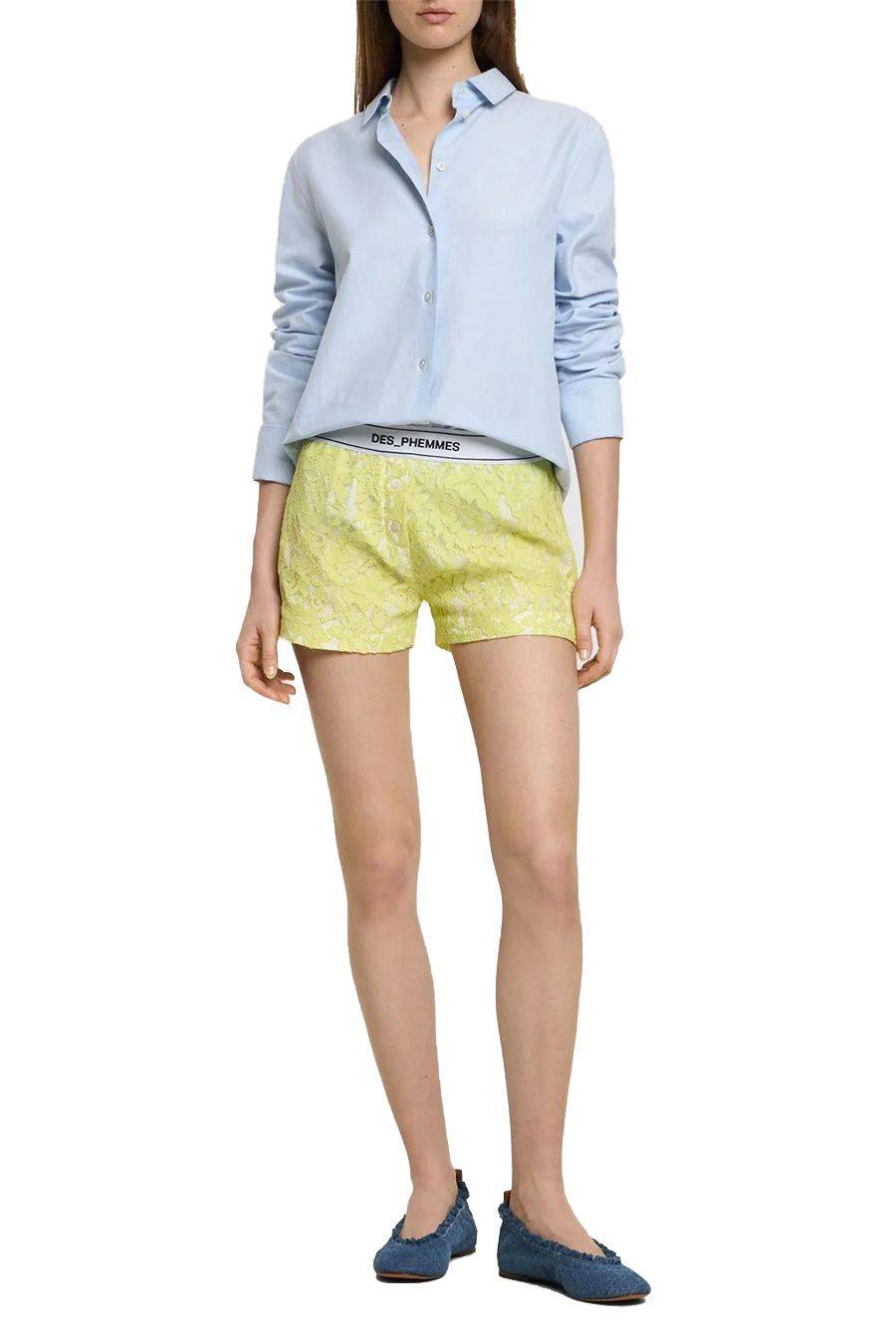 DES PHEMMES  Pantaloni Lime DES PHEMMES per Donne - 100% Poliestere Outlet