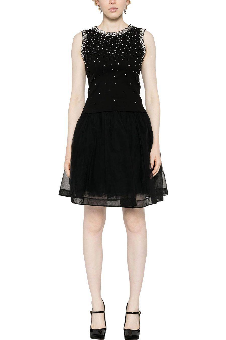 DES PHEMMES  Maglia Nera in Cotone DES PHEMMES per Donna - DP613110 Saldi Di Fabbrica