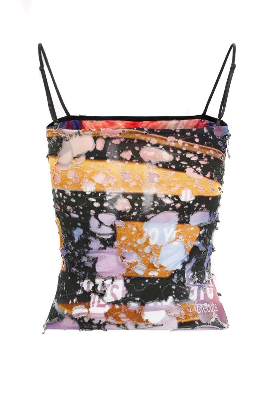 DIESEL  Top Grigio in Poliestere da Donna Diesel - A13572 In Saldo