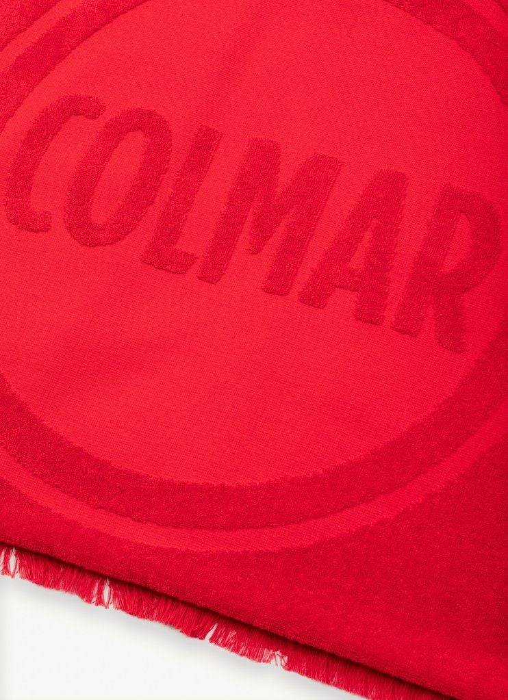 COLMAR  Asciugamano da Spiaggia Rosso in Cotone Unisex Colmar con Frange Nuova
