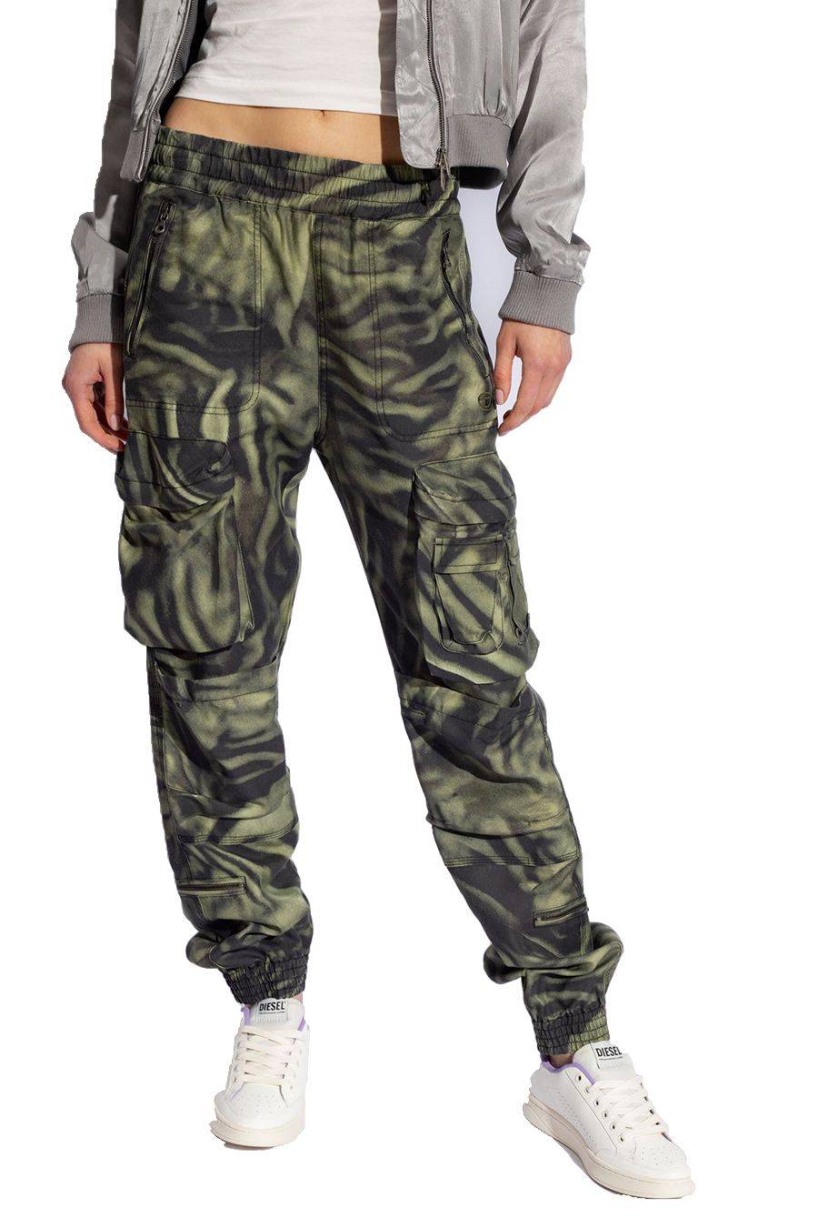 DIESEL  Pantaloni Diesel Multicolor in Lyocell per Donna - A12216 0WGAL5AFA Qualità
