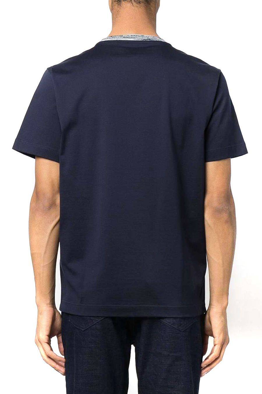 MISSONI  Polo di Cotone Blu Scuro Uomo Missoni UC22SL01-BJ0002-AS70WR Promozione