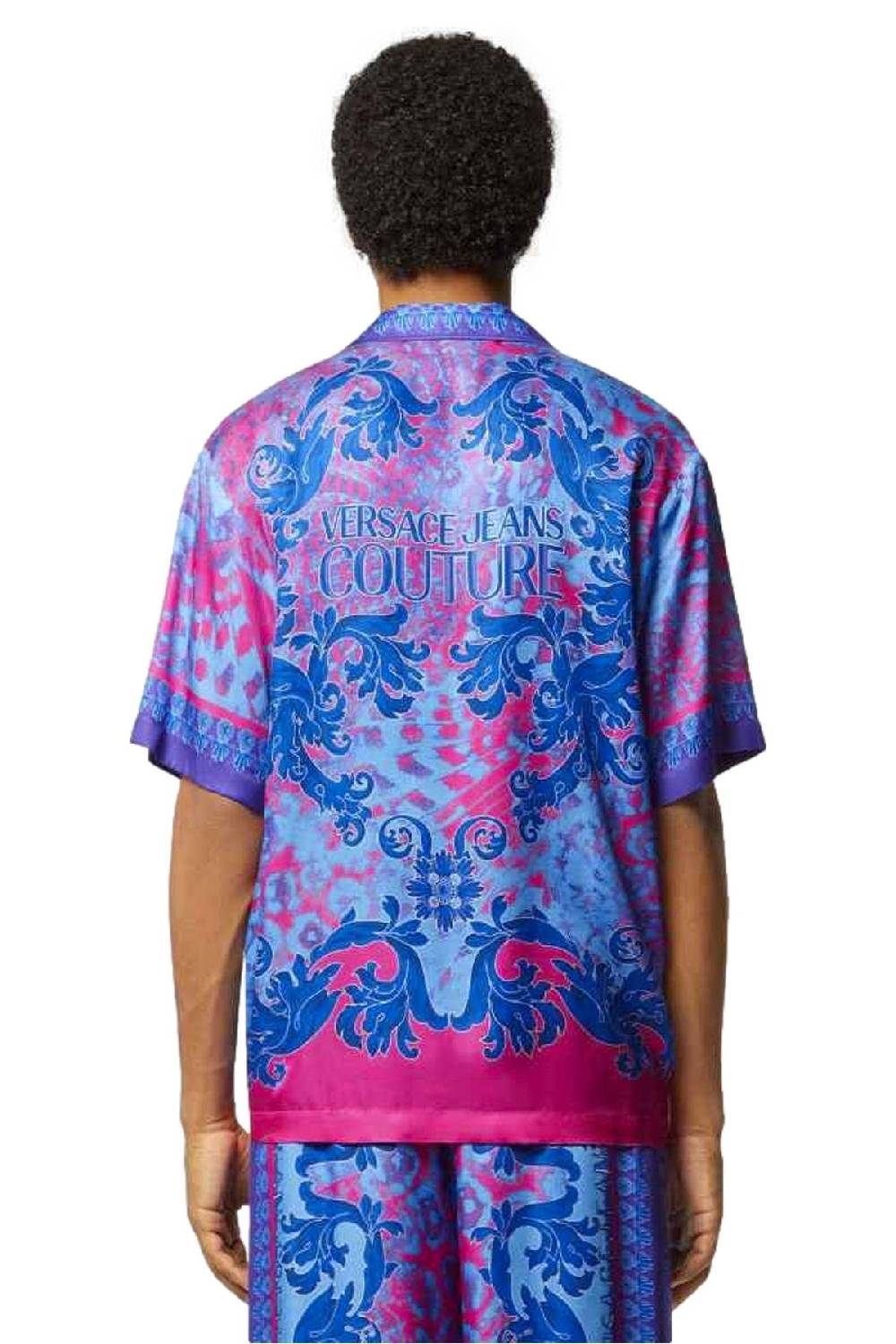 VERSACE JEANS COUTURE  Camicia Uomo Multicolore in Viscosa Versace Jeans Couture Pezzi Unici