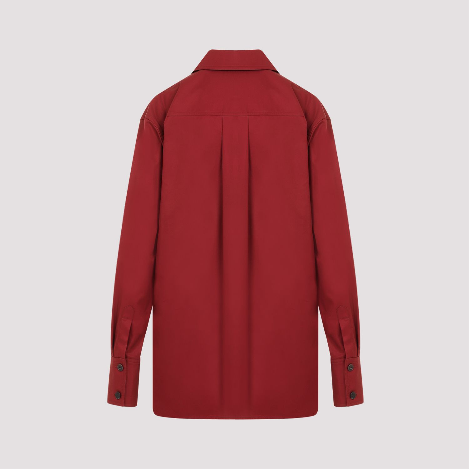 SAINT LAURENT  Camicia Rossa di Cotone Saint Laurent Donna Soddisfazione Garantita