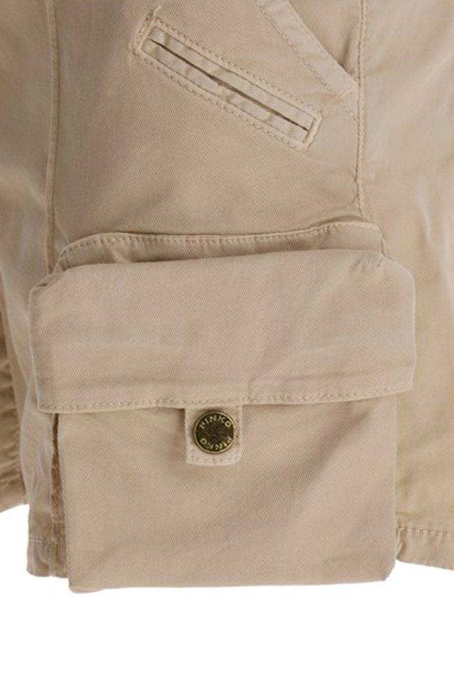 PINKO  Pantaloni PINKO Beige in Cotone da Donna Qualità Garantita
