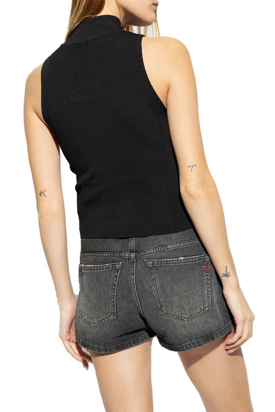 DIESEL  Top Nero in Cotone Diesel da Donna - A13020 0DLAX9XX Negozi Online