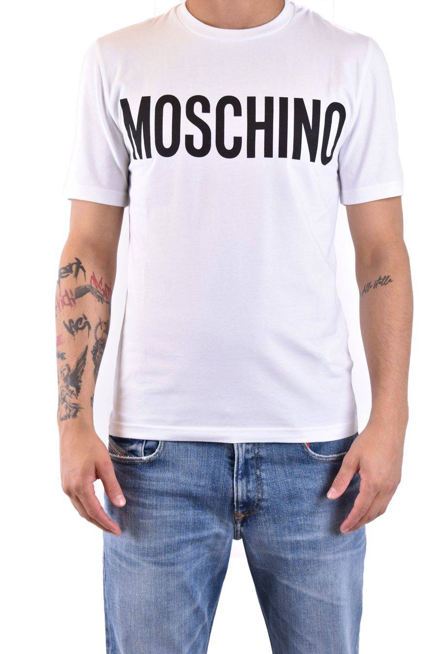 MOSCHINO  Polo Bianca in Cotone da Uomo Moschino A0702 20391001 Acquista Ora