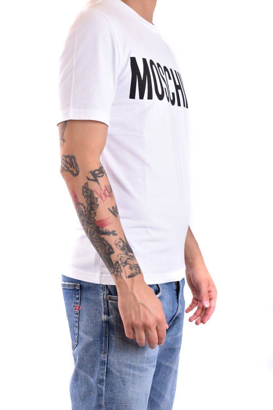 MOSCHINO  Polo Bianca in Cotone da Uomo Moschino A0702 20391001 Acquista Ora
