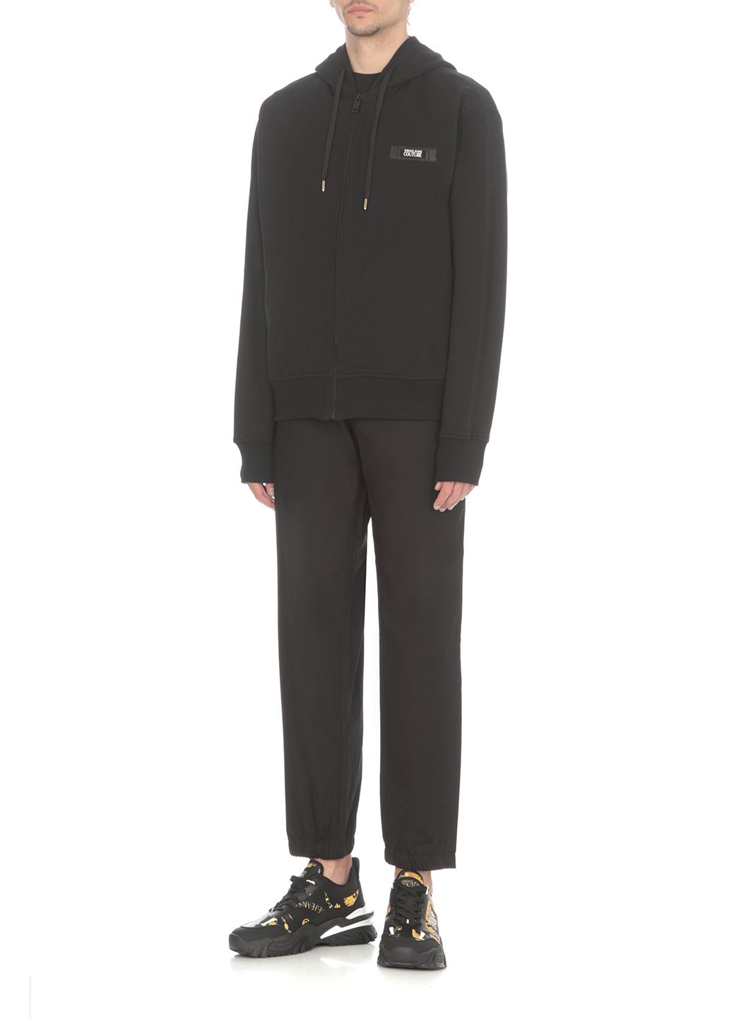 VERSACE JEANS COUTURE  Felpa Versace Jeans Couture in Cotone Nero Uomo Affare Del Giorno