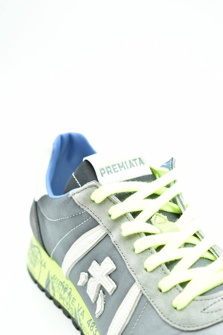 PREMIATA  Sneakers di Pelle Multicolore Premiata Lucy per Uomo Prezzo Ridotto