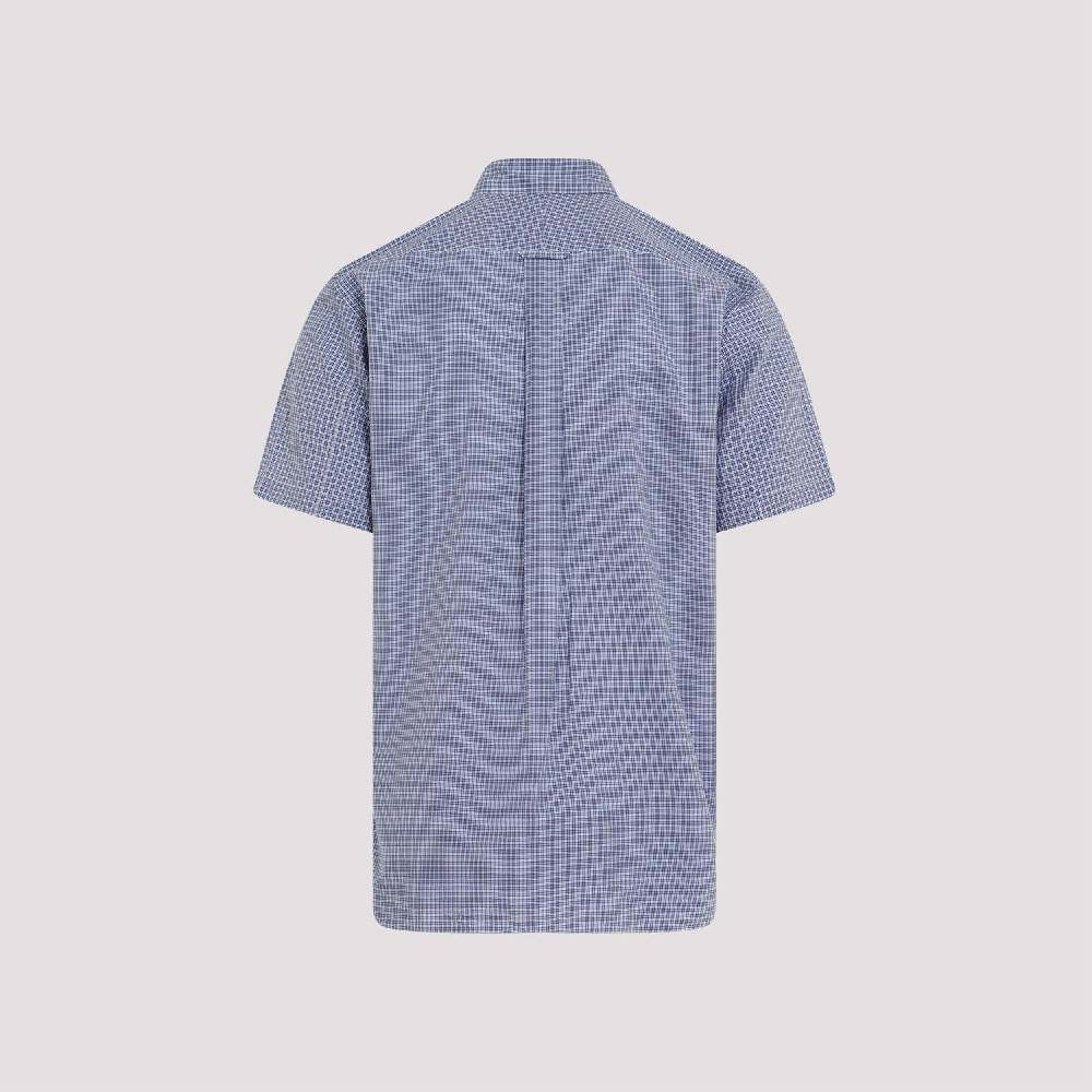 JUNYA WATANABE  Camicia Patchwork Blu in Cotone da Uomo Junya Watanabe Convenienza
