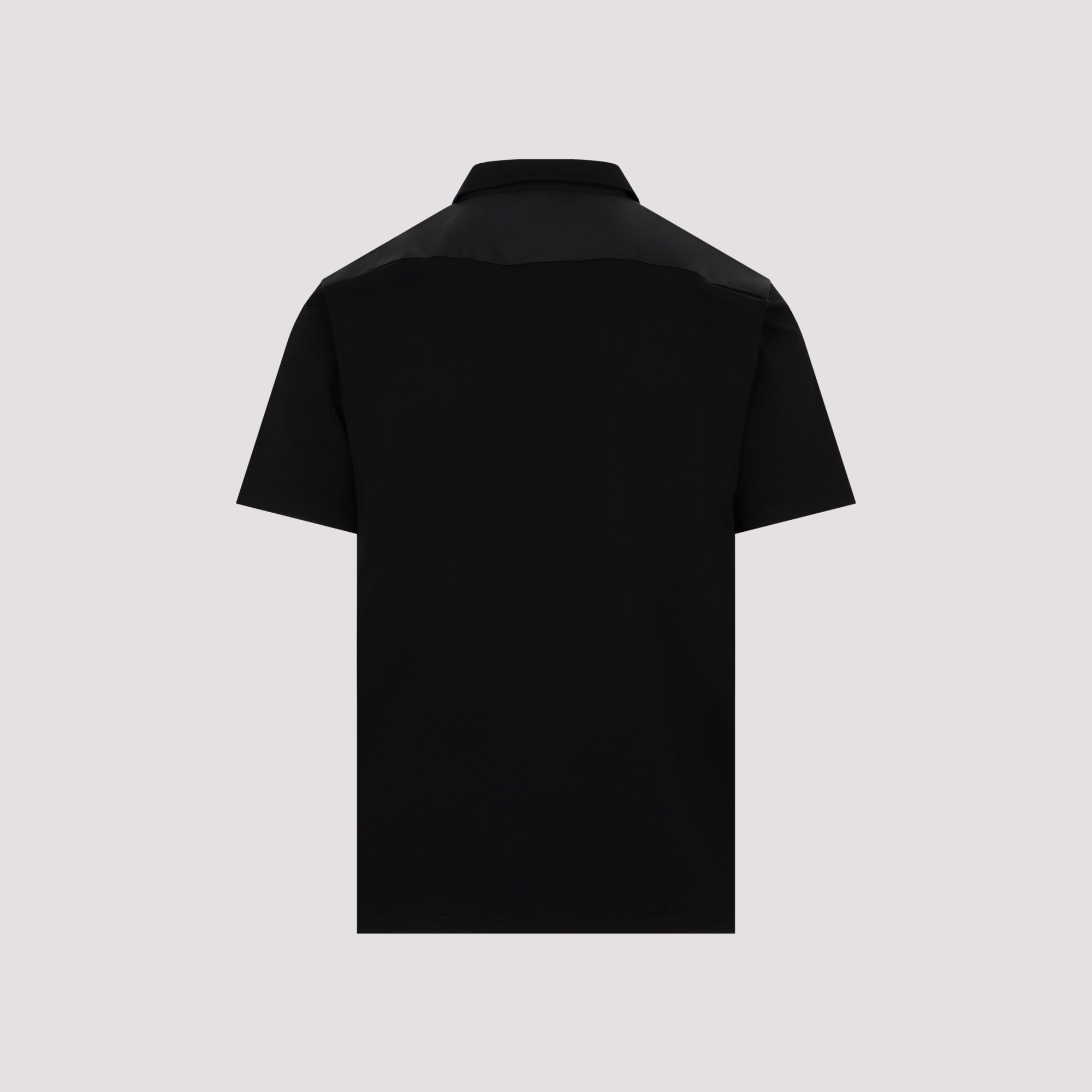 PRADA  Polo Prada in Cotone Nero - Colletto Classico & Logo Novità