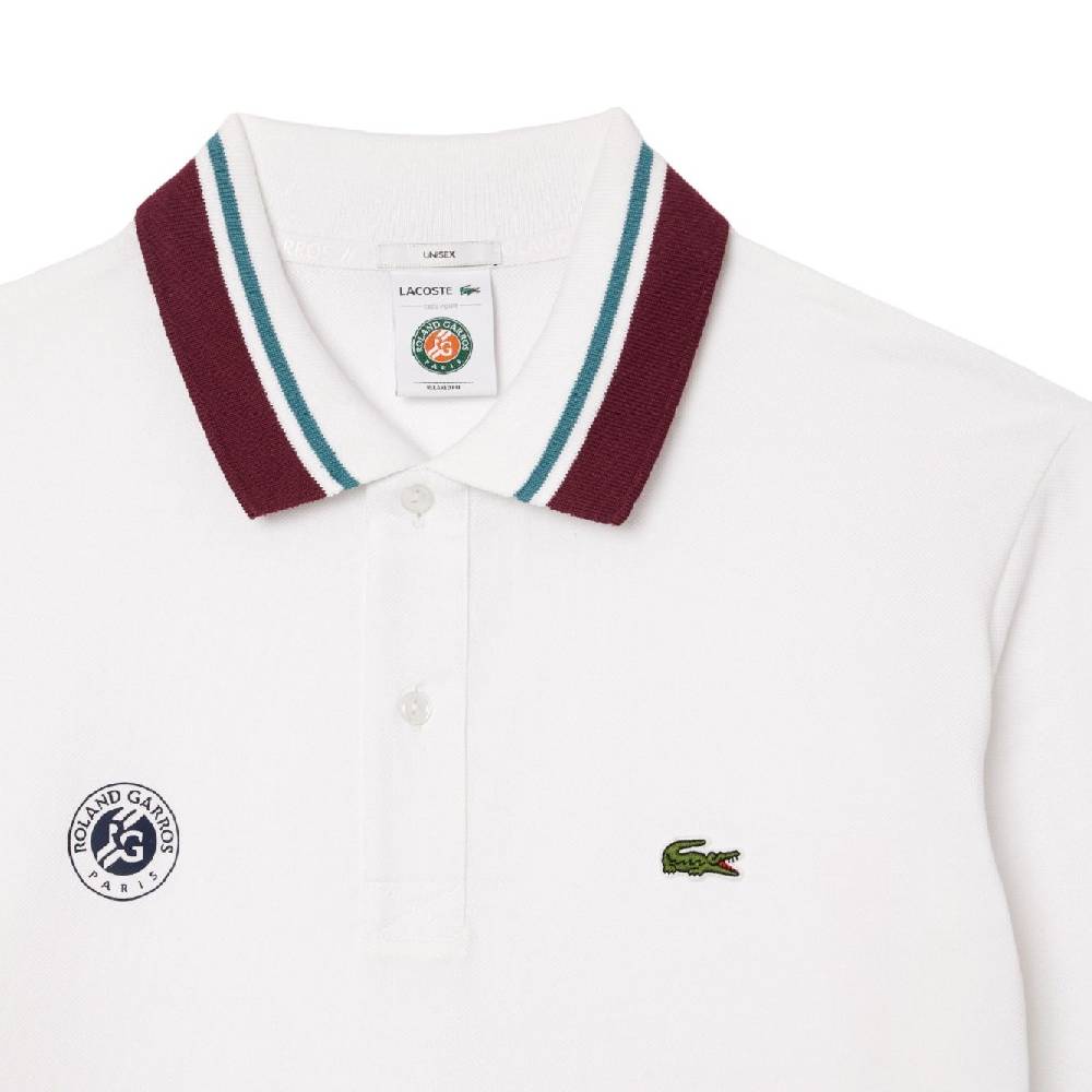 LACOSTE  Polo Lacoste Uomo Cotone Bianco Presa