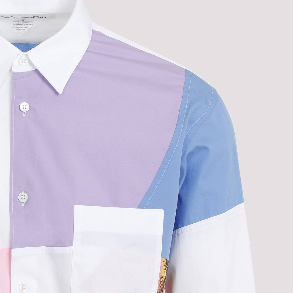 COMME DES GARÇONS SHIRT  Camicia Poplin Patchwork Andy Warhol da Uomo Comme des Garçons Sconto