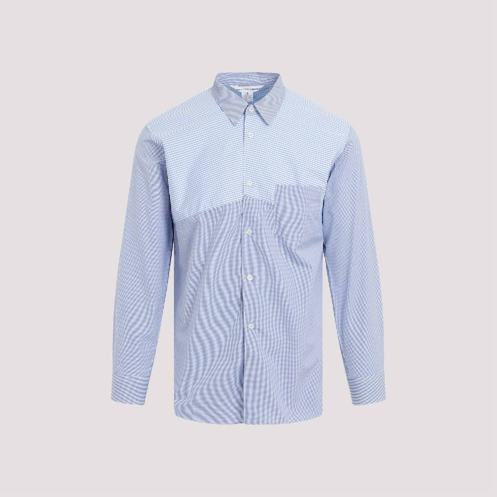 COMME DES GARÇONS SHIRT  Camicia a Righe Blu Cotone Comme Des Garçons Uomo Offerta