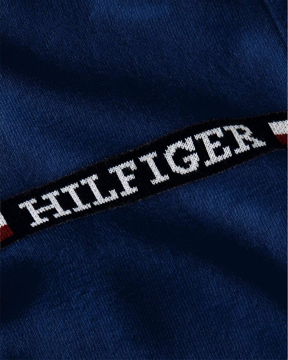 TOMMY HILFIGER  Felpa Pullover Blu in Cotone Misto Tommy Hilfiger Uomo Outlet
