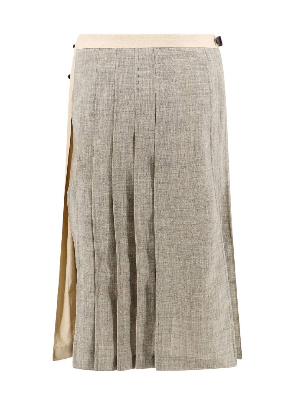 DURAZZI MILANO  Kilt Bicolore Grigio in Lana-Cotone per Donna DURAZZI MILANO Saldi