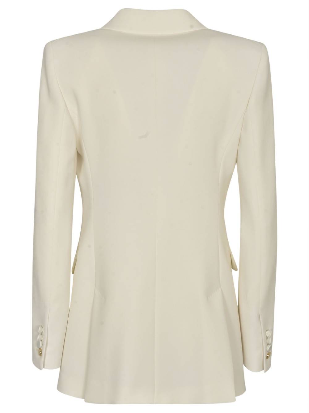 MAX MARA PIANOFORTE  Giacca in Crepe Satin Bianco Max Mara Pianoforte Vendite Flash