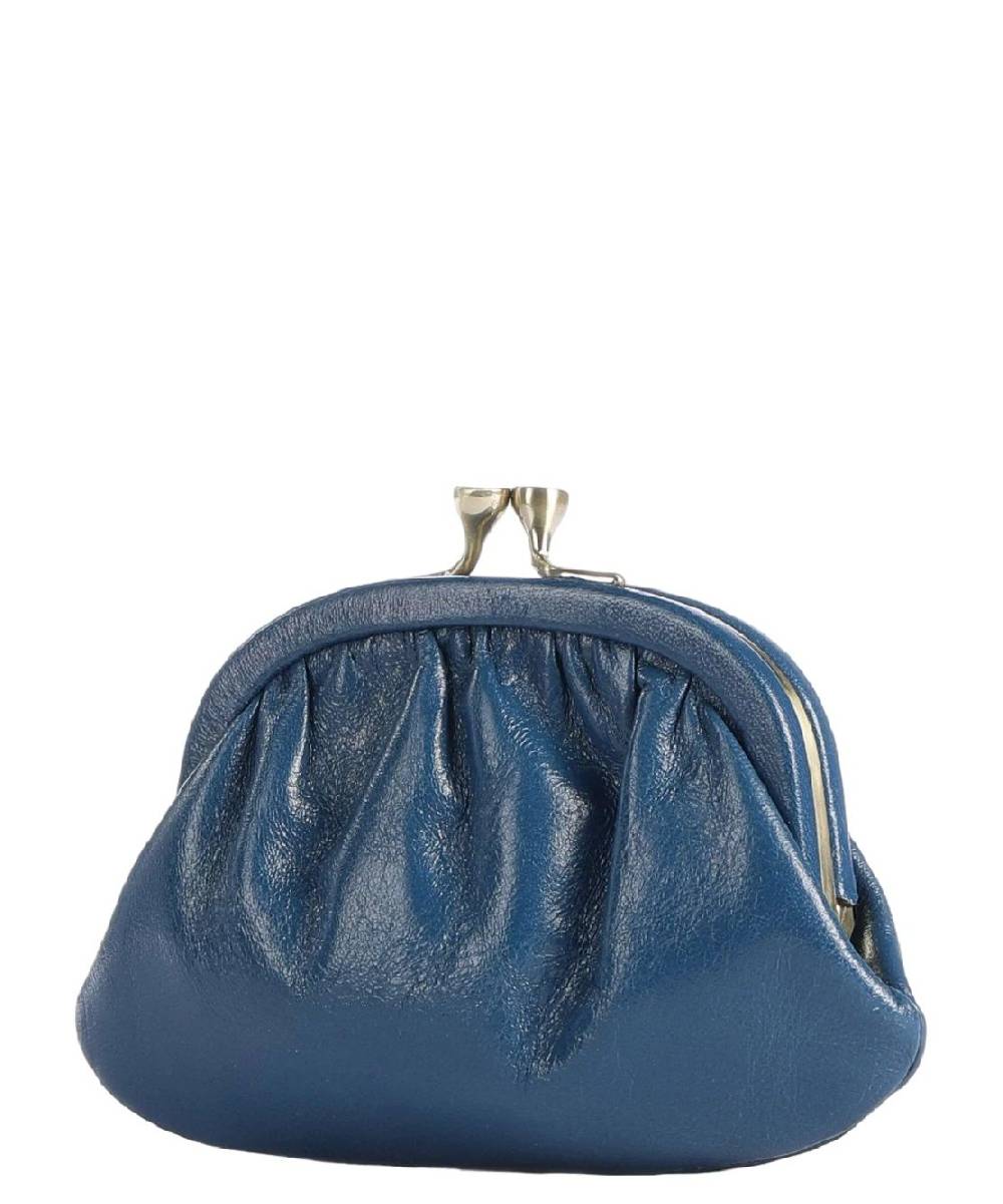 THE BRIDGE  Portamonete Elegante in Pelle Blu di The Bridge Nuova