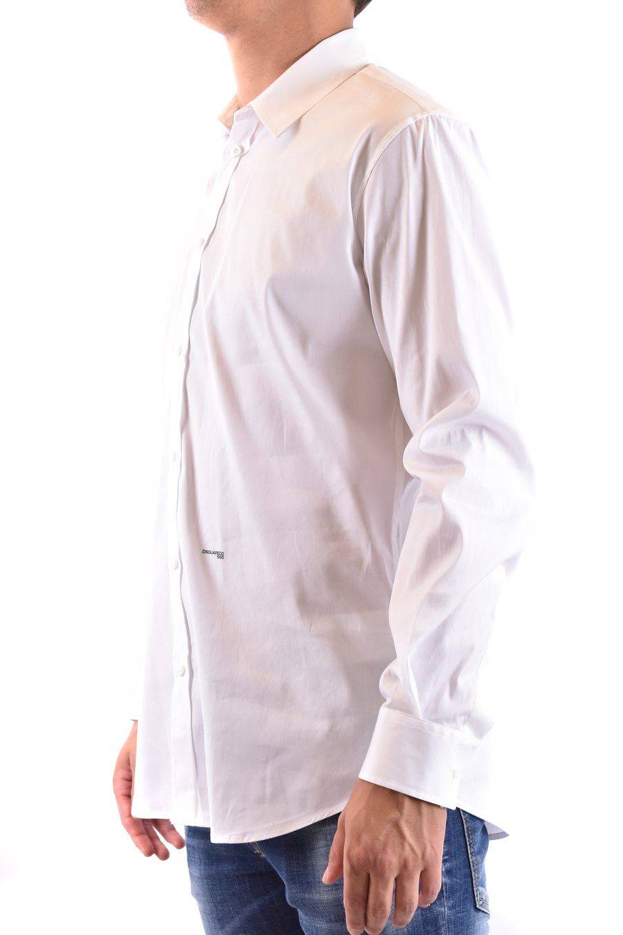 DSQUARED2  Camicia Classica Uomo DSQUARED2 Cotone Bianco 2025