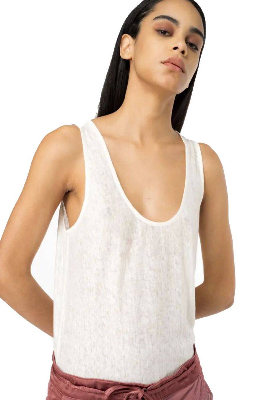 PINKO  Top PINKO Viscosa Bianco da Donna Qualità