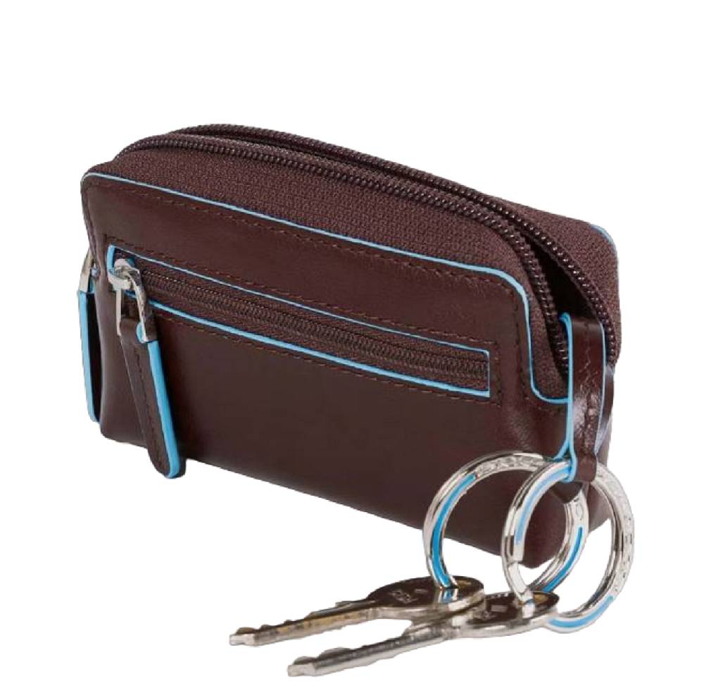 PIQUADRO  Portachiavi in Pelle Blu PIQUADRO Unisex Pezzi Unici