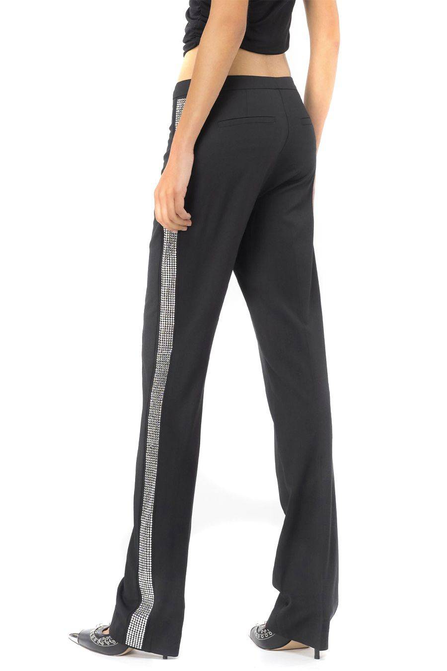 PINKO  Pantaloni Neri in Misto Lana PINKO da Donna Negozi Online
