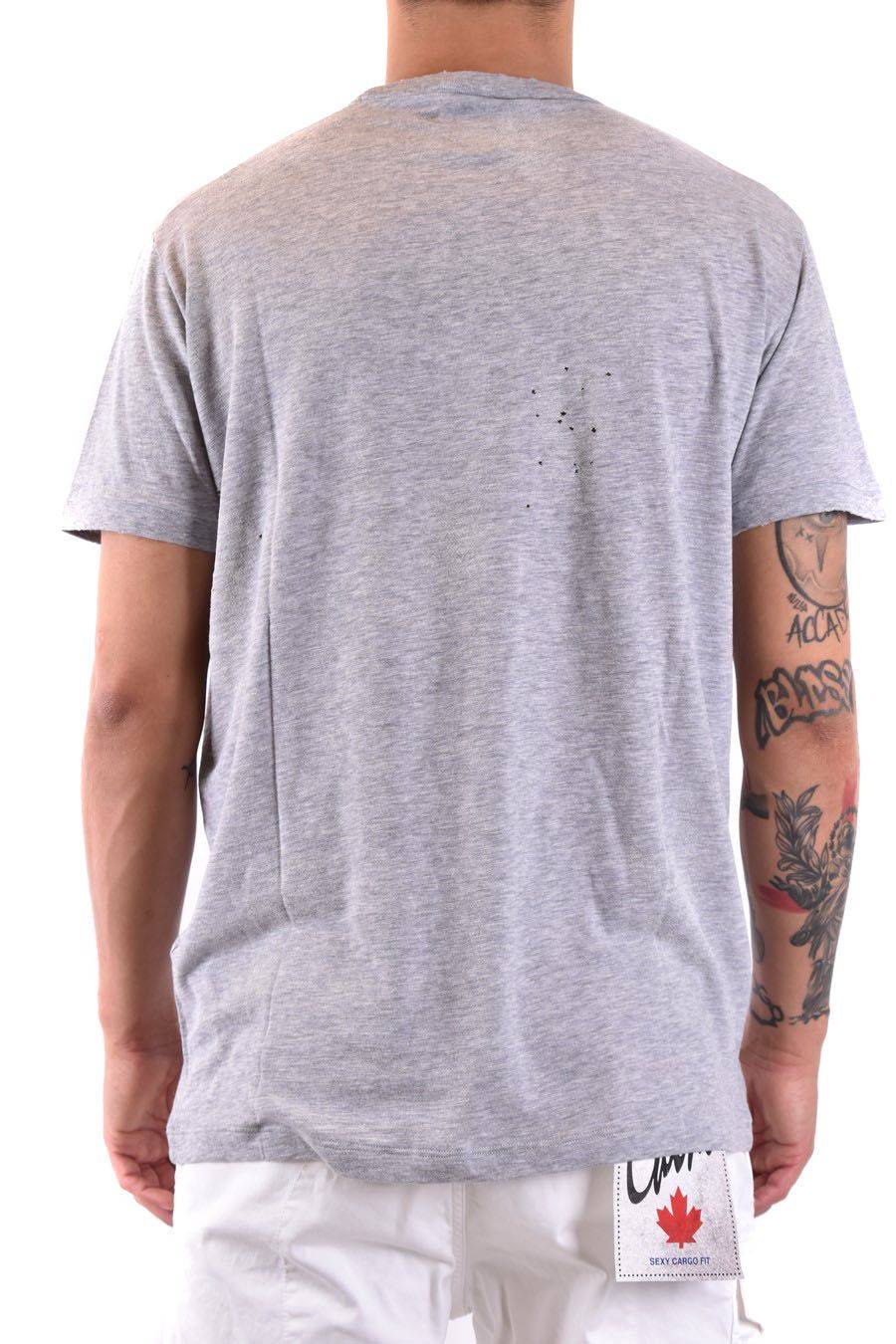 DSQUARED2  Polo Grigia in Cotone Uomo DSQUARED2 Acquista Ora