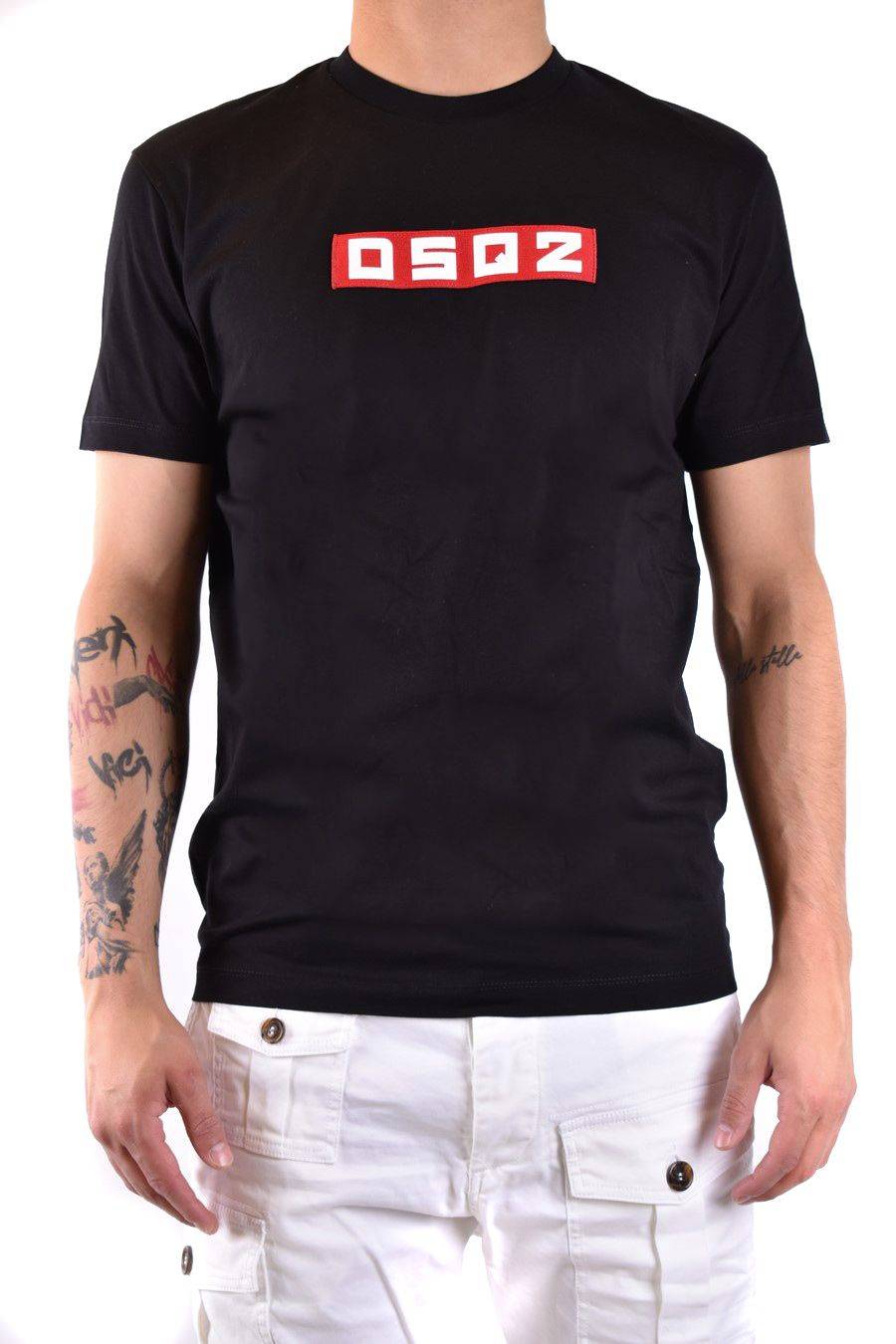 DSQUARED2  T-Shirt Nera in Cotone DSQUARED2 S74GD1223 Promozione Limitata