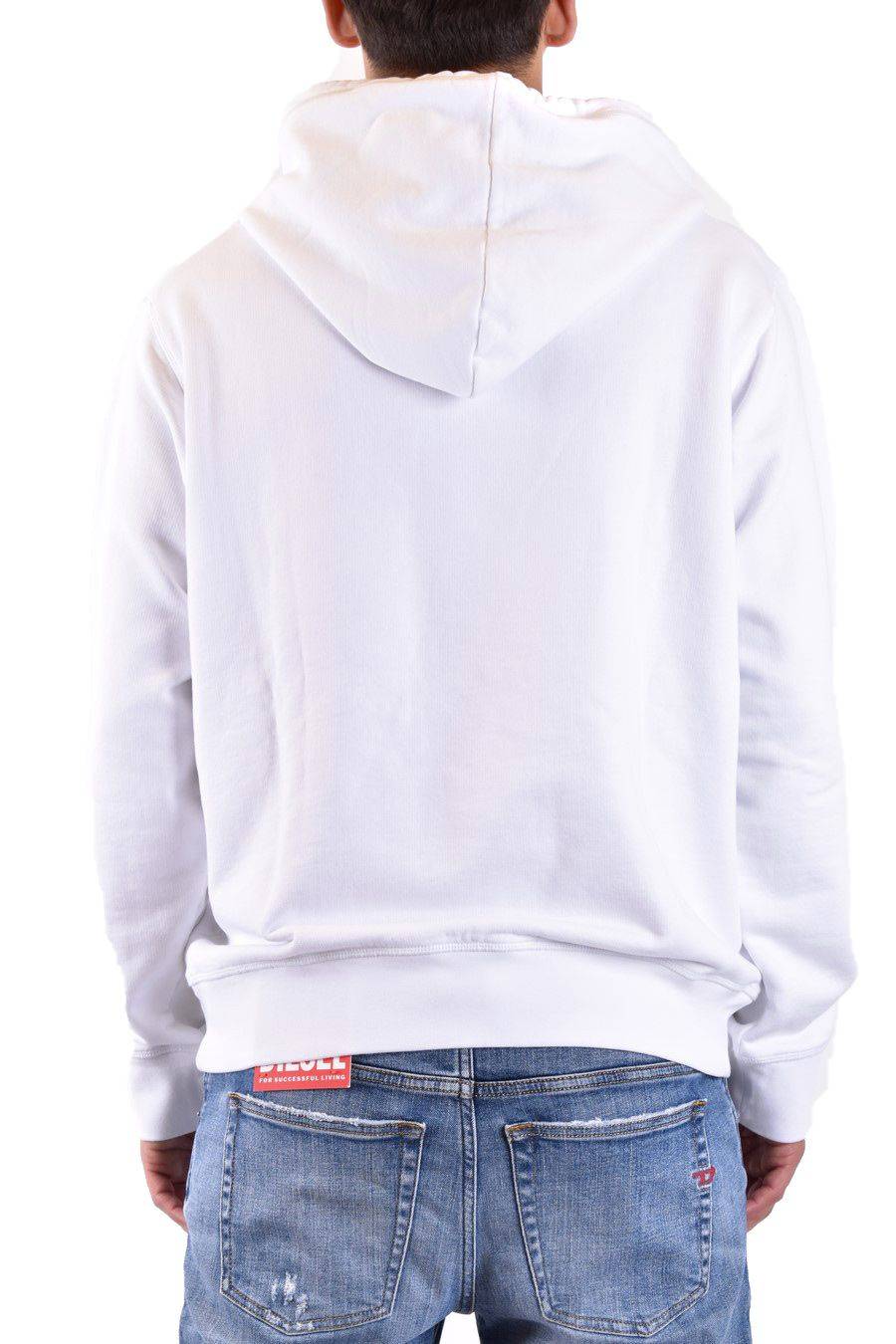 DSQUARED2  Felpa di Cotone Bianca da Uomo DSQUARED2 S74GU0754 Fino Al -60%