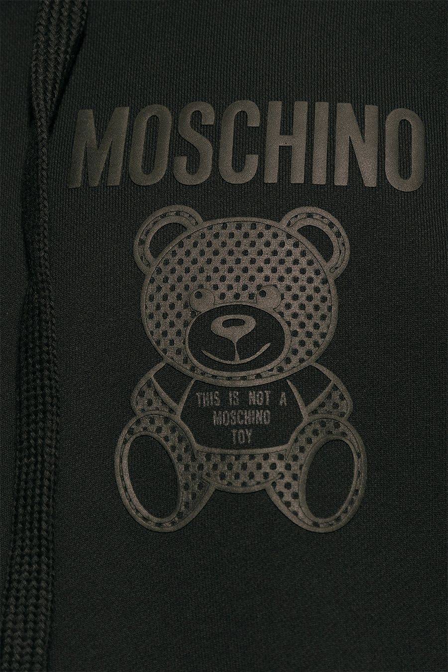 MOSCHINO  Felpa di Cotone Nero Uomo Moschino V1727 Shopping Online