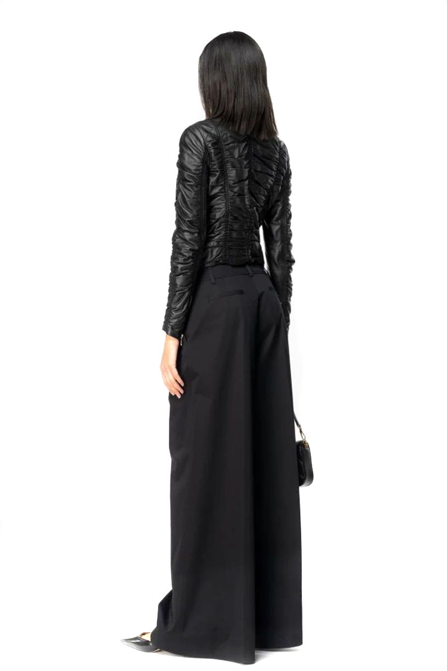 PINKO  Pantaloni Stretch Cotone Nero Donna PINKO Sottocosto