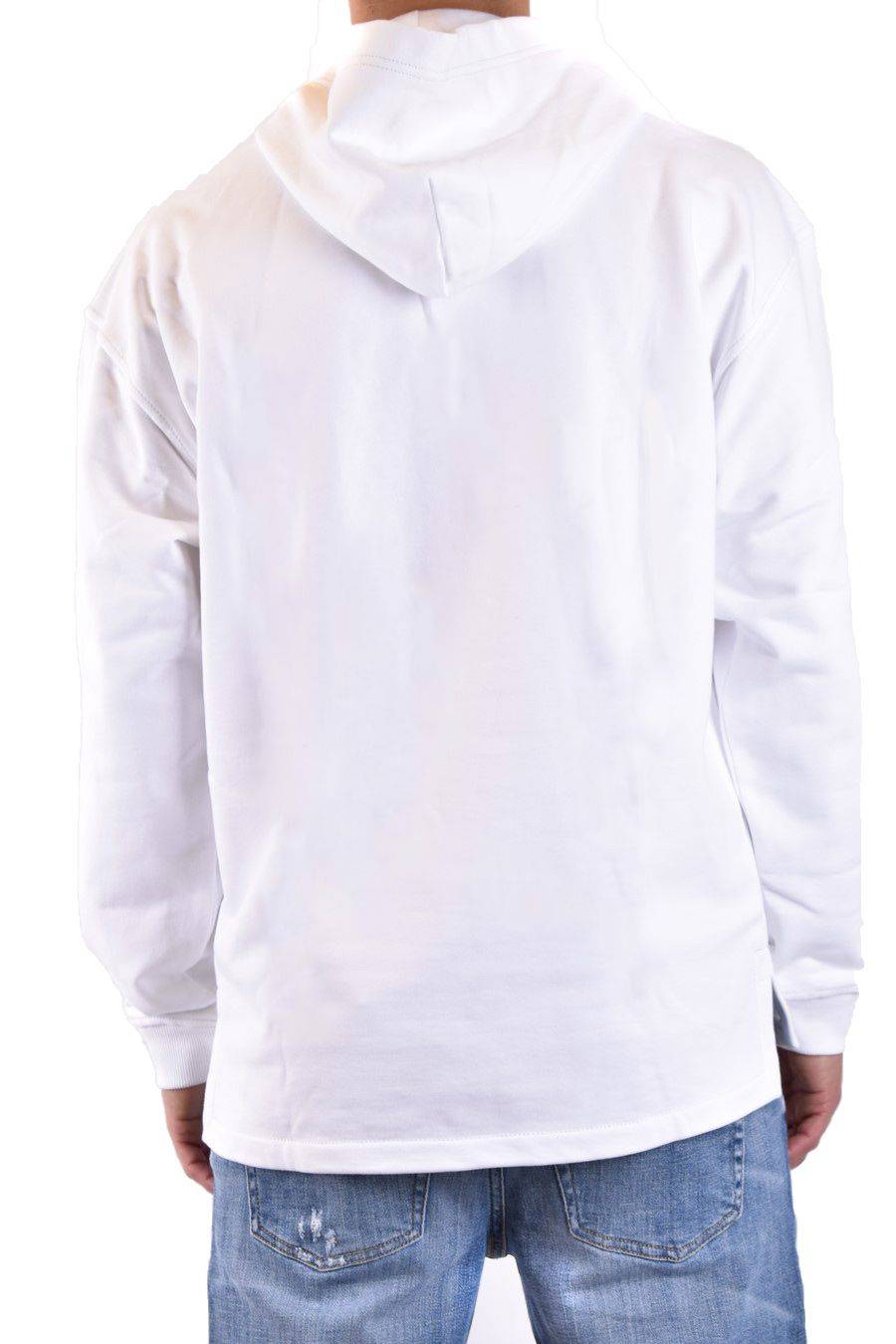 DIESEL  Felpa di Cotone Bianca Uomo DIESEL A12153 0IAJH100 In Linea