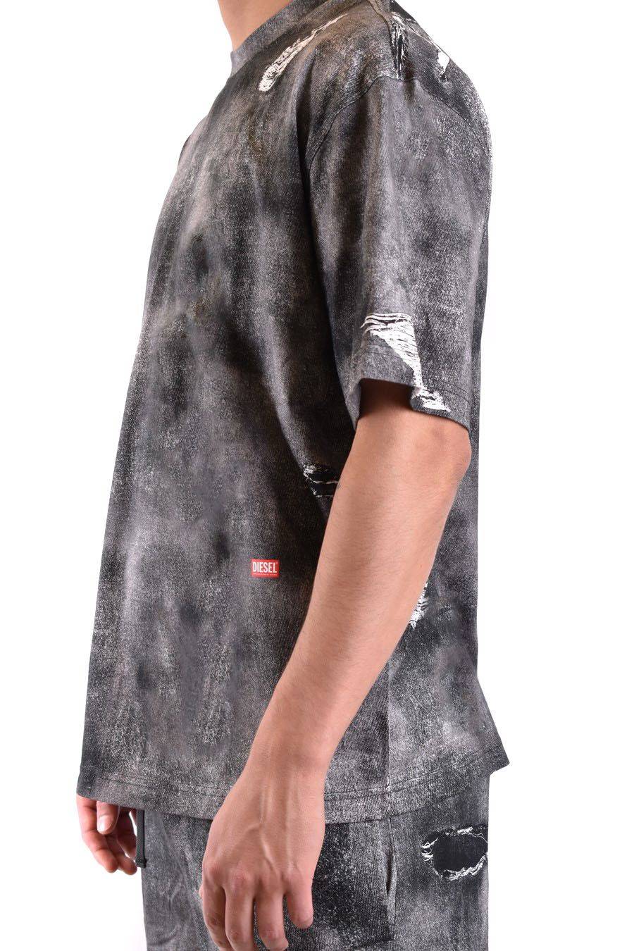 DIESEL  T-Shirt Cotone Multicolore Diesel Uomo A13035 Promozione