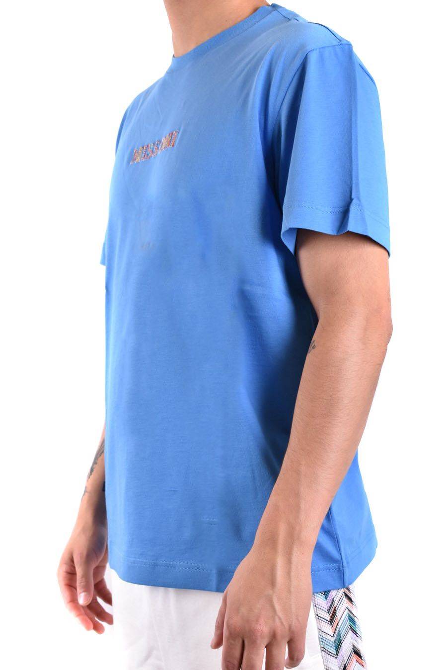 MISSONI  Polo Blu in Cotone da Uomo - MISSONI UC24SL01-BJ00C7S72E9 Pezzi Unici