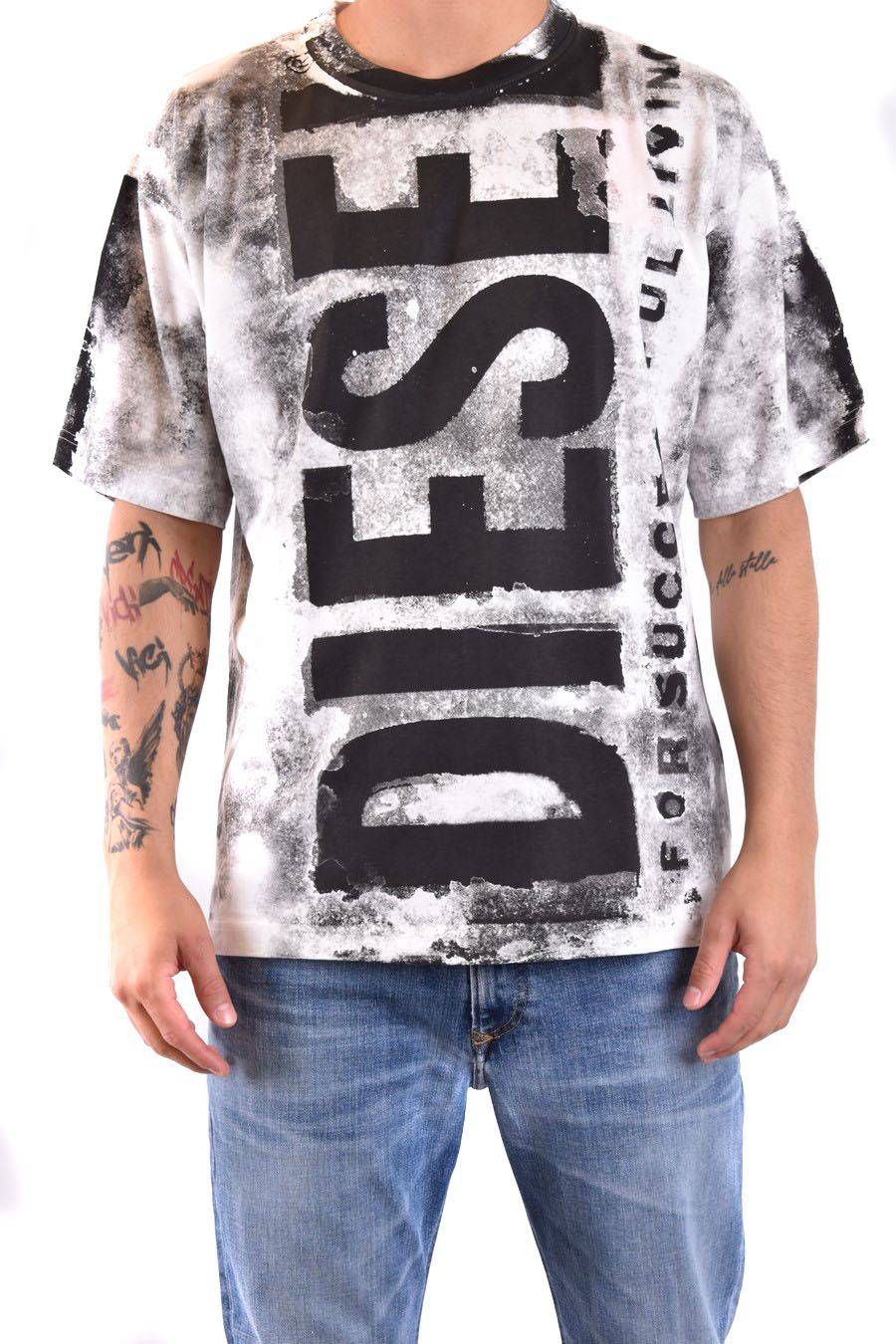 DIESEL  T-Shirt Diesel Multicolore in Cotone per Uomo Acquista Ora