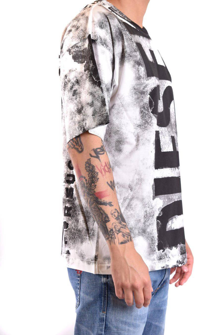 DIESEL  T-Shirt Diesel Multicolore in Cotone per Uomo Acquista Ora