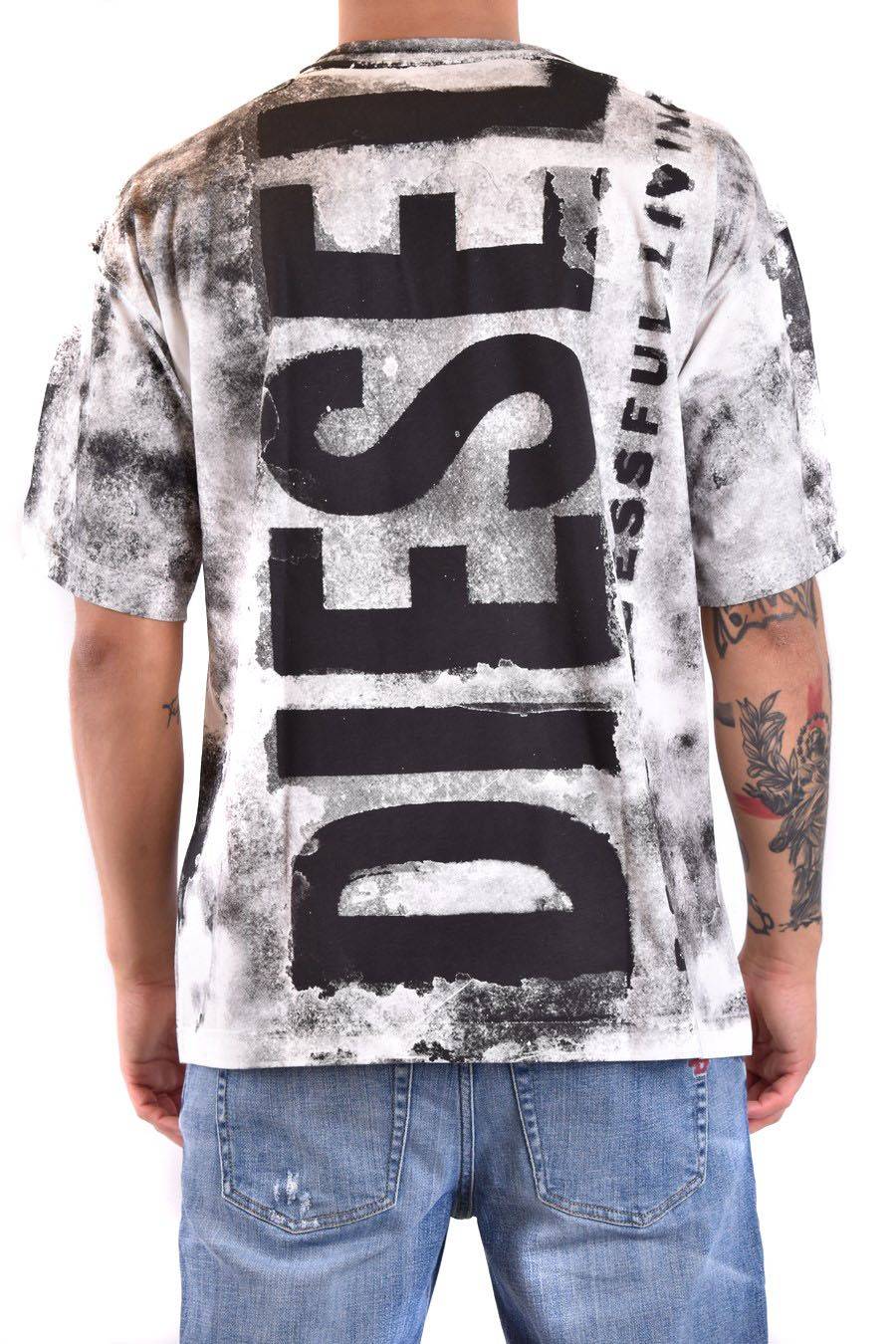 DIESEL  T-Shirt Diesel Multicolore in Cotone per Uomo Acquista Ora