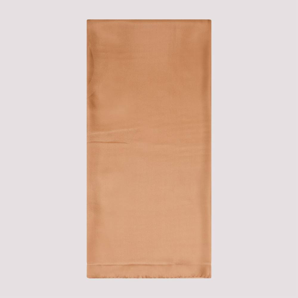 SAINT LAURENT  Foulard di Seta Marrone SAINT LAURENT - Accessori Eleganti da Donna Consegna Veloce