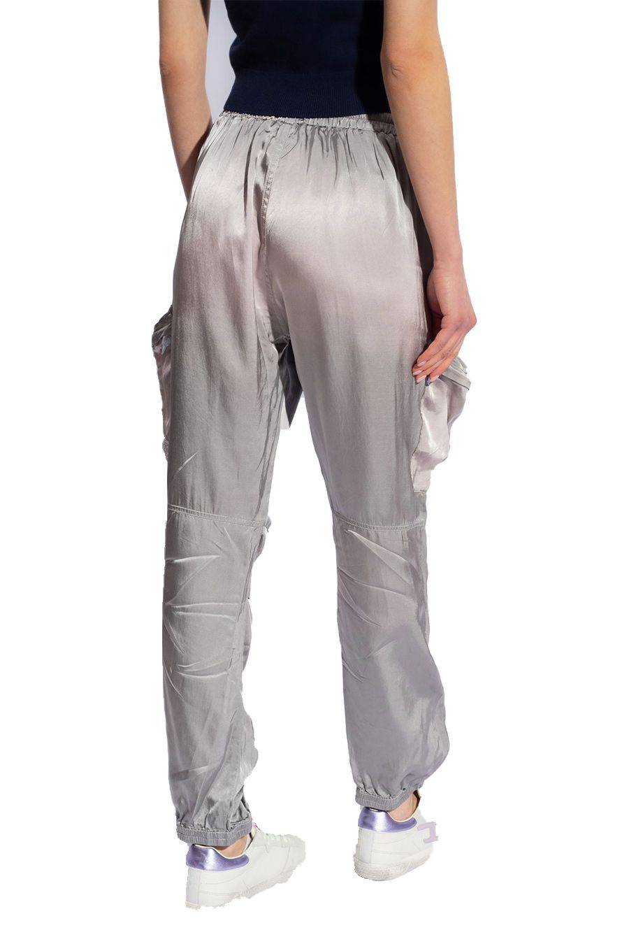 DIESEL  Pantaloni Donna Diesel Argento in Poliestere A12841 Promozione Limitata