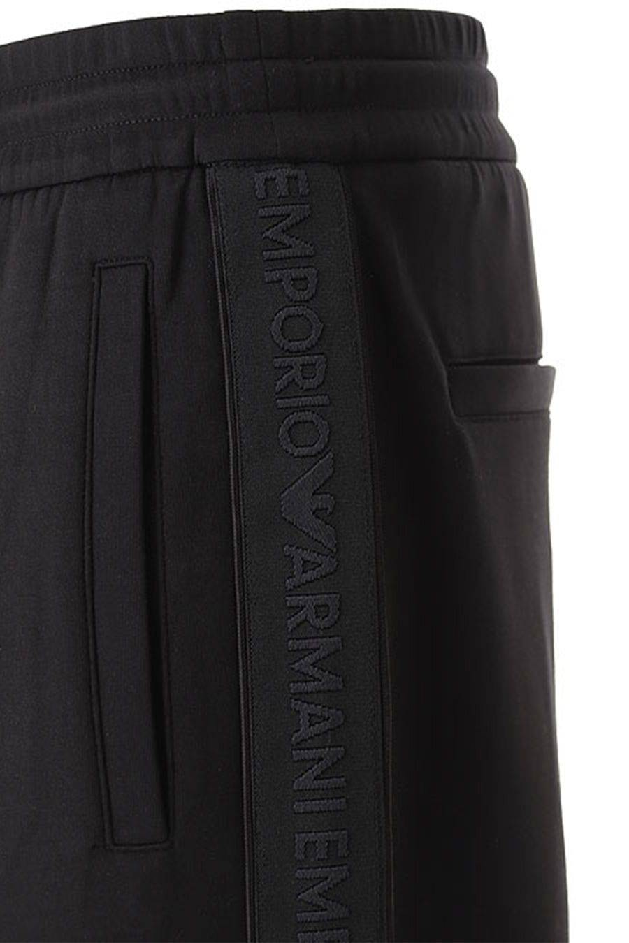 EMPORIO ARMANI  Pantaloni da Uomo Emporio Armani in Cotone Elasticizzato - Nero Affare Del Giorno
