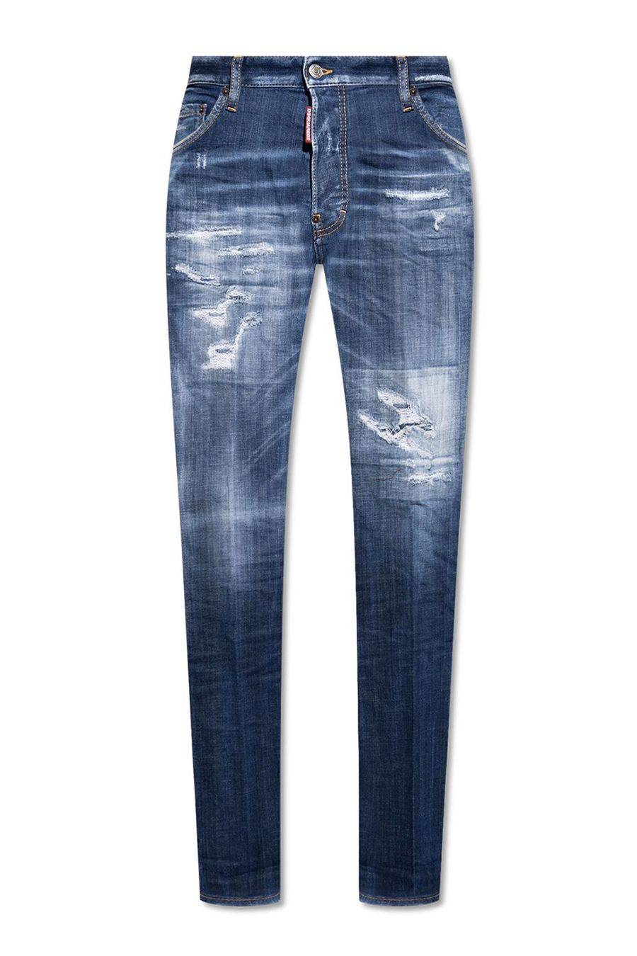 DSQUARED2  Jeans Blu Elasticizzati Uomo DSQUARED2 S71LB1365 Sottocosto
